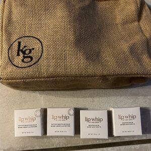 New 5pc Kari Gran Lip Whip peptide balm Treatment peppermint vanilla dolce
